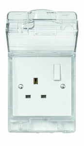 MK Shield K36101CLR Weatherproof Single Switched Socket