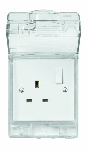 MK Shield K36101CLR Weatherproof Single Switched Socket