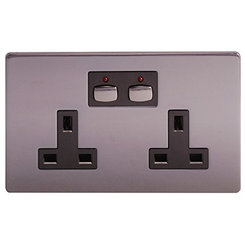 Energenie MiHome Double Socket Nickel