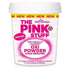 Stardrops The Pink Stuff Miracle Laundry Oxi Powder Stain Remover, Whites, 1 kg